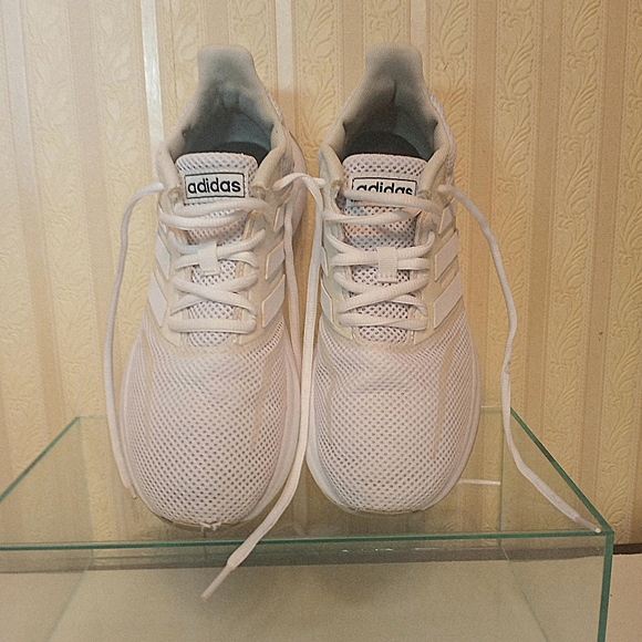 Adidas Cloud White Runfalcon Mesh Sneakers Size 5 - Picture 2 of 11